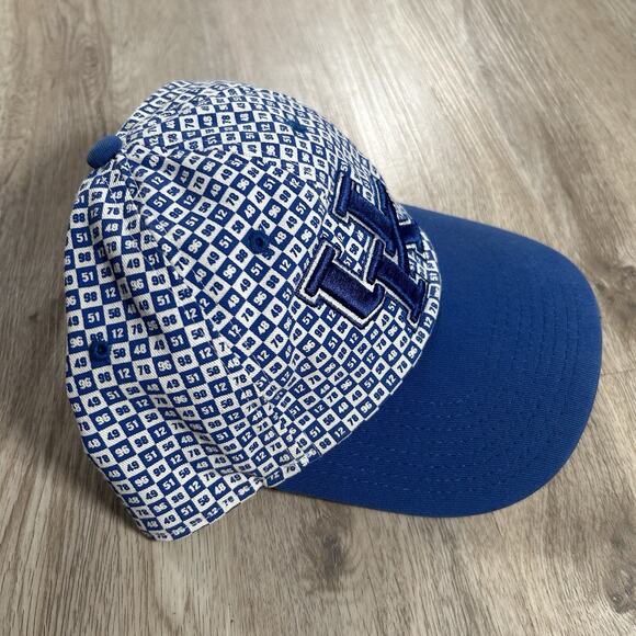 Nike Kentucky Wildcats Strapback Hat College Blue White Checkered AOP Cap - Picture 8 of 8